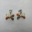 Boucles d'oreilles Papillon multicolore 